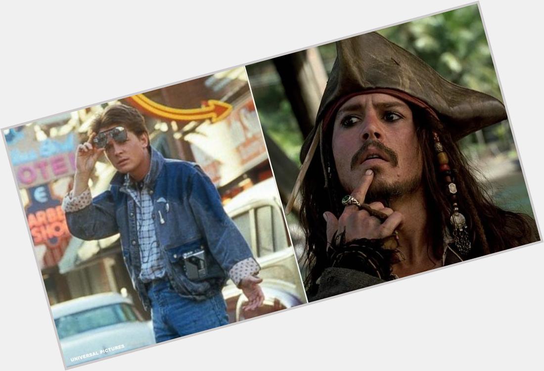 Happy Birthday to Marty McFly and Jack Sparrow!

Michael J. Fox (54) and Johnny Depp (52) are both celebrating today! 