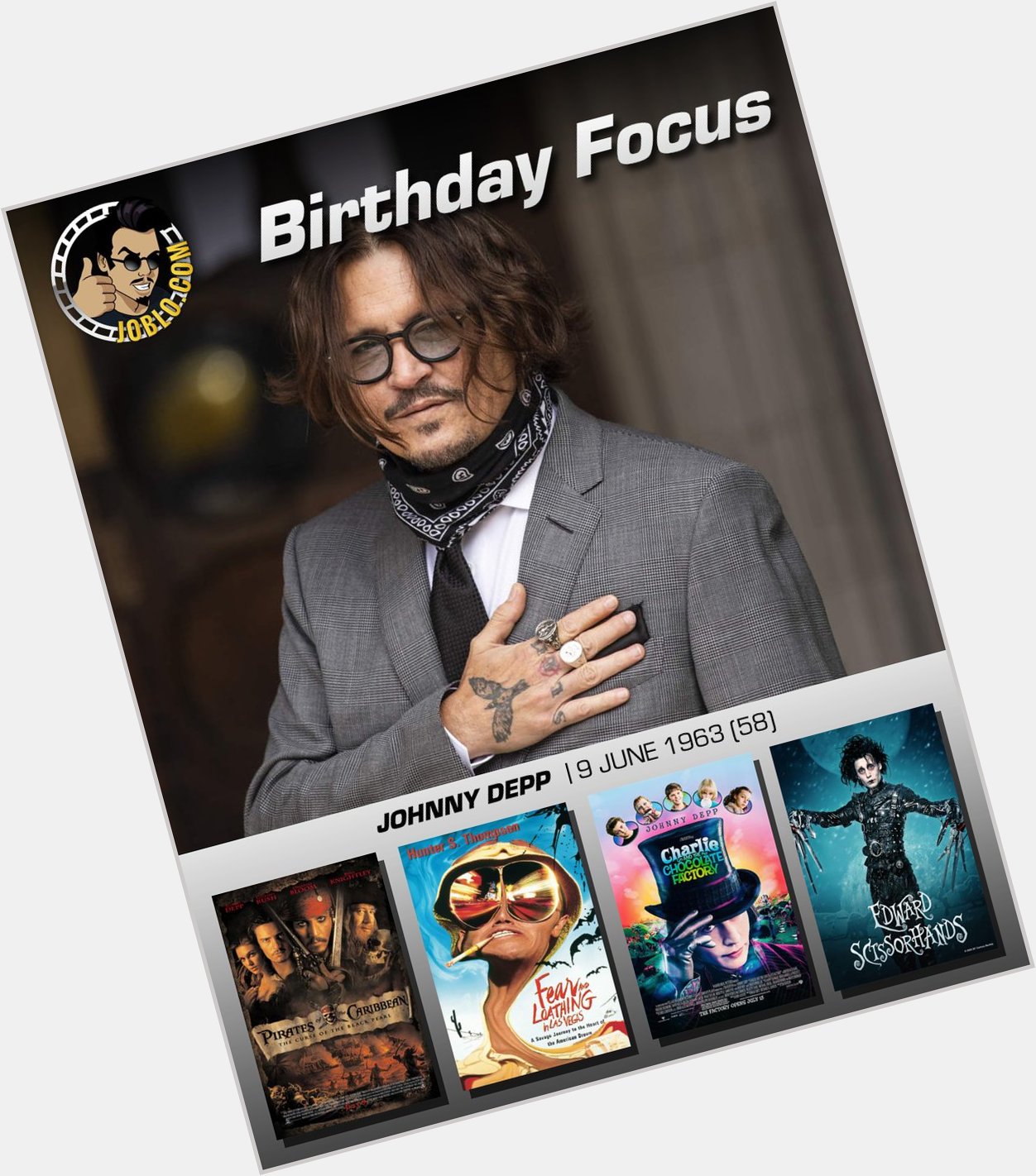 Wishing Johnny Depp a very happy 58th birthday! 