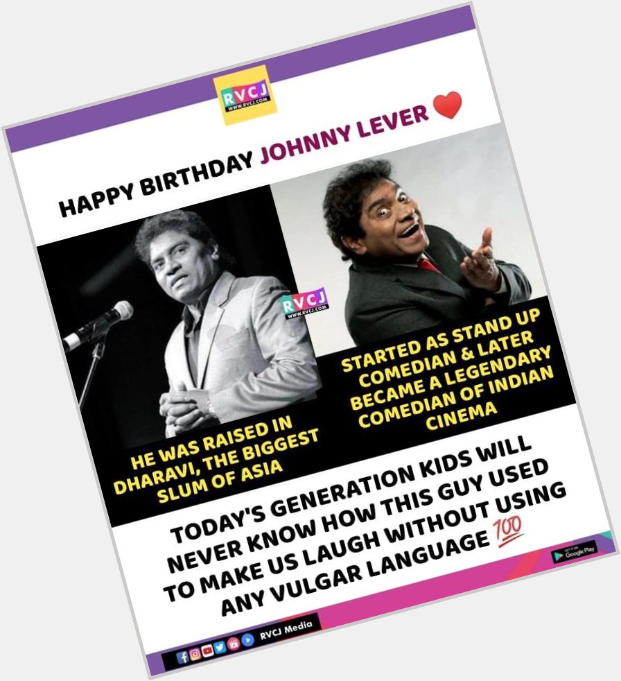 Happy Birthday Johnny Lever ! 