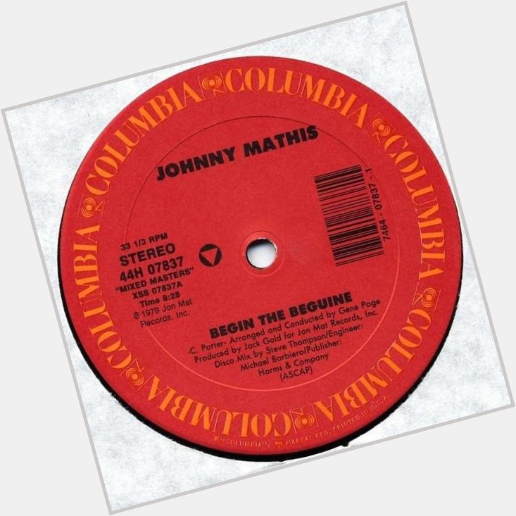 Happy 87th Birthday, Johnny Mathis! 