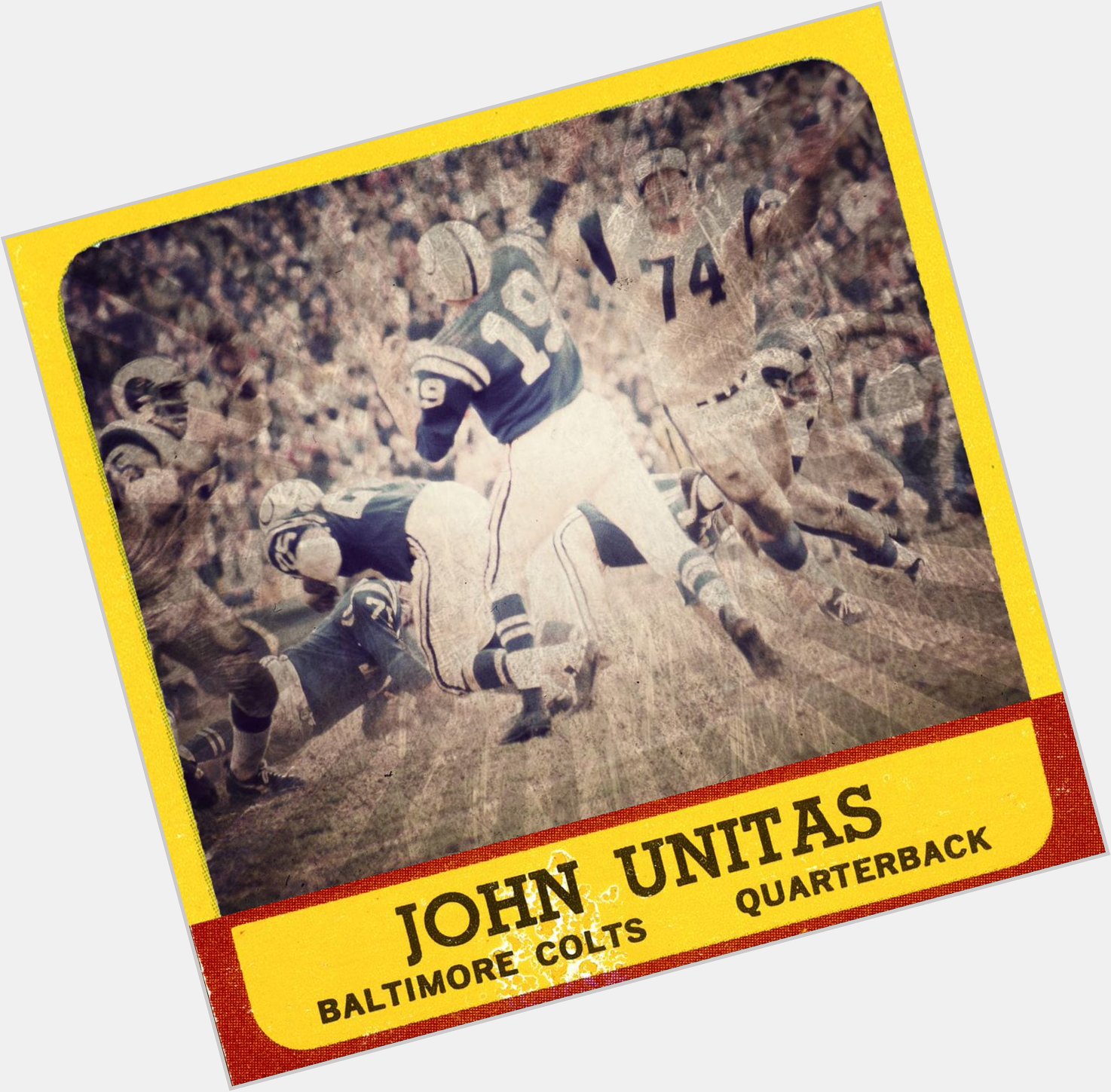 Happy birthday to one of the all-time greats. 

The late, great, legendary \"Golden Arm\" - Johnny Unitas. 