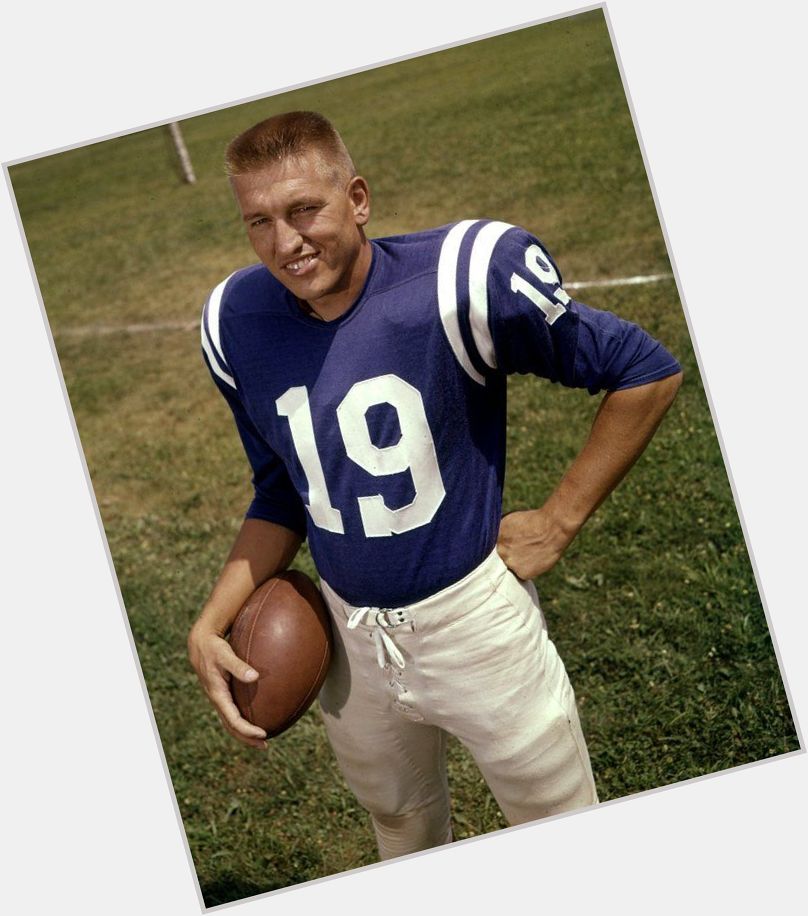Happy birthday to the great Johnny Unitas, who would\ve been 84 today.  