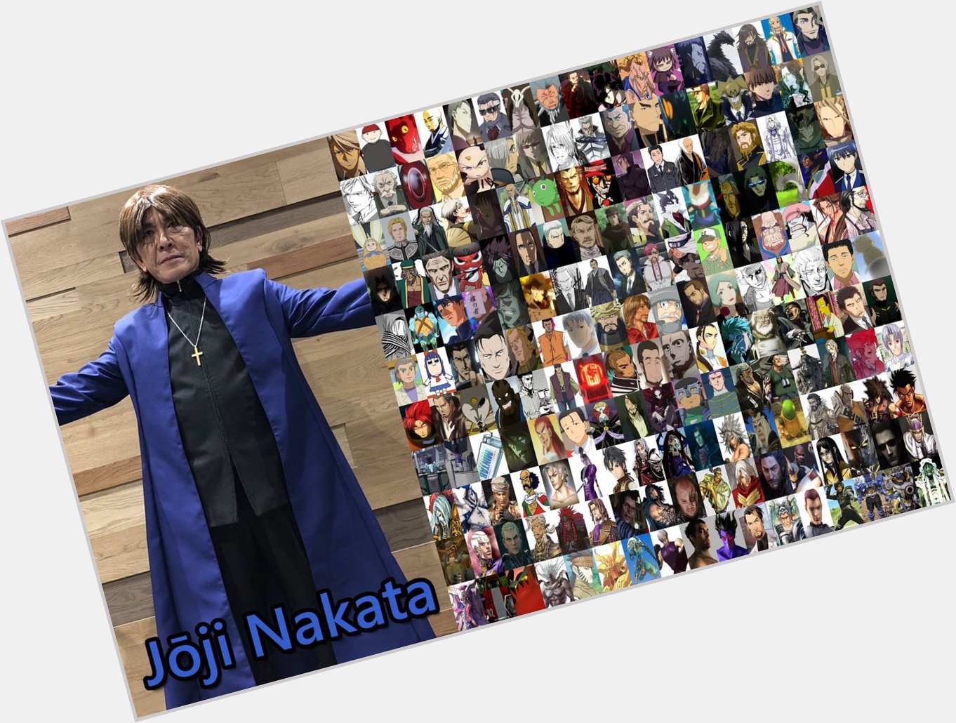 Happy 66th Birthday to my favourite voice-actor, J ji Nakata!

Rejoice, boy! Thank-you, Kotomine. 