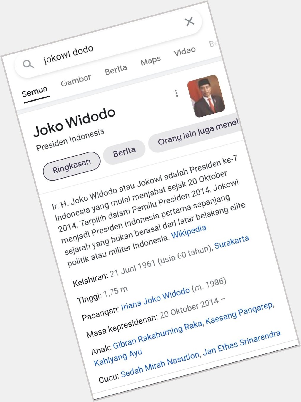Happy birthday President RI of Indonesia Mr. Joko widodo      
