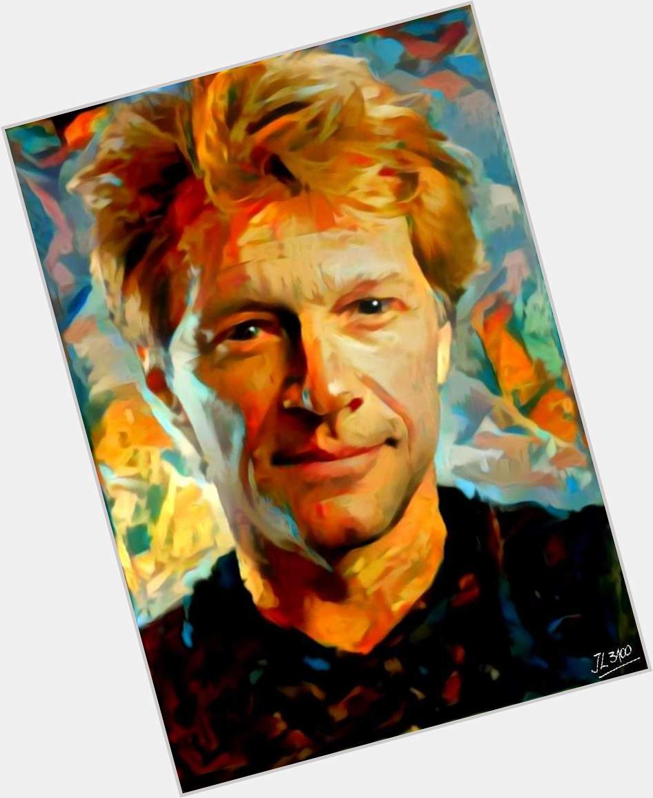 Happy birthday to Jon Bon Jovi! I did this work, I hope you like it. 