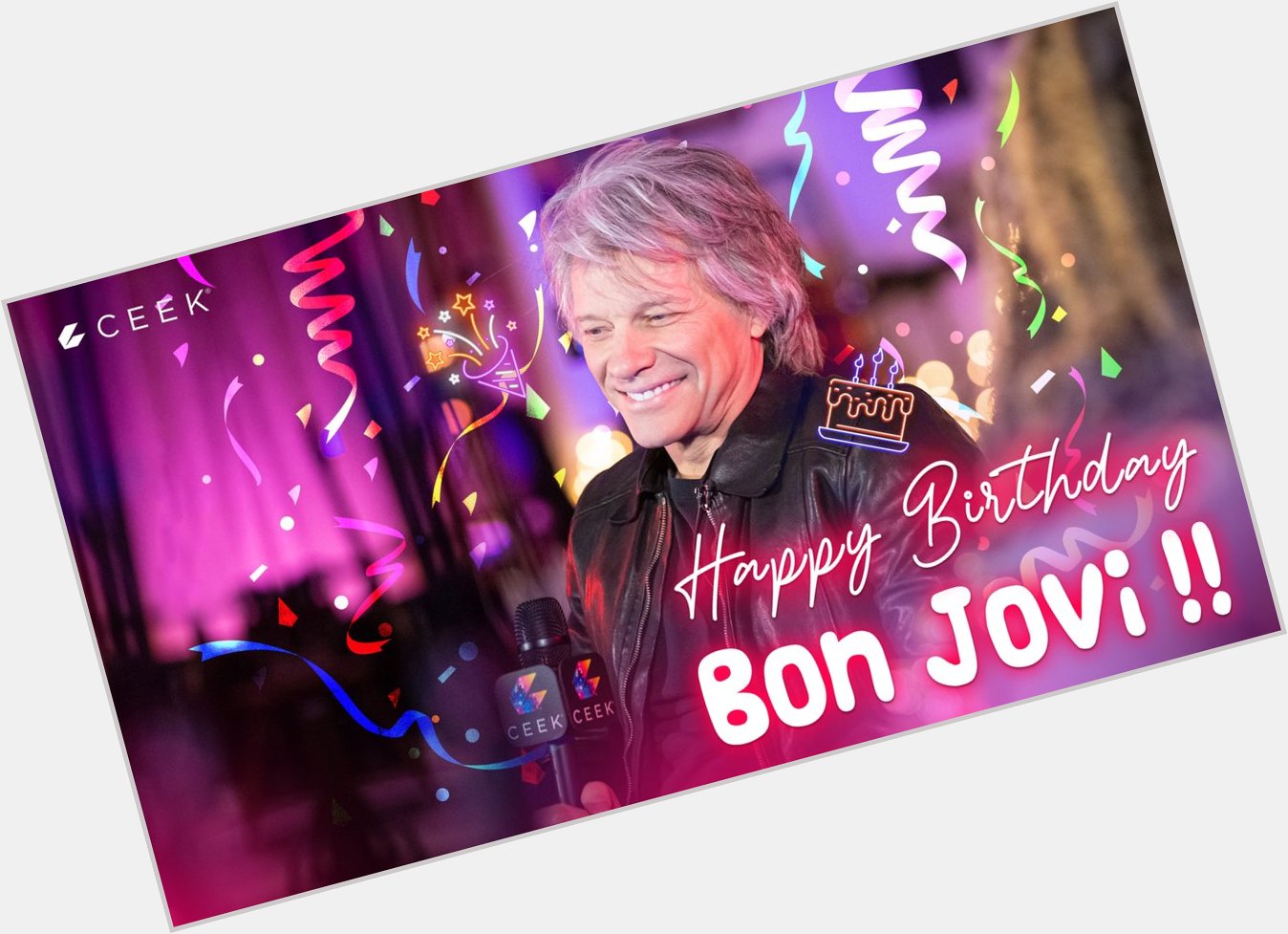 Happy Birthday Jon Bon Jovi! Enjoy exclusives  on   $Ceek 