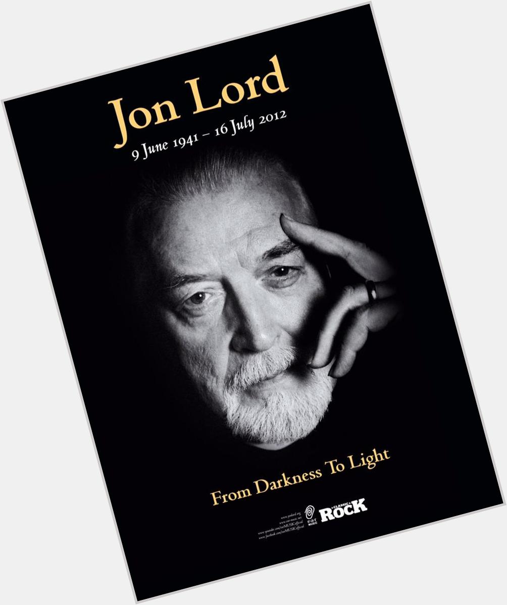 Happy birthday, Jon Lord! There are very few musicians who could match up to you! Miss you so much! RIP.... 