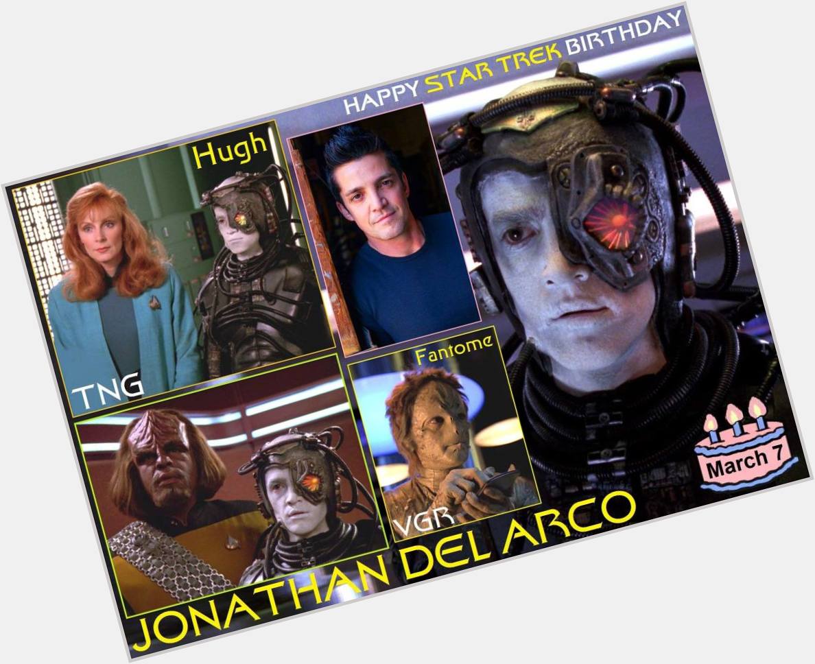 Happy birthday Jonathan Del Arco, born March 7, 1966.  