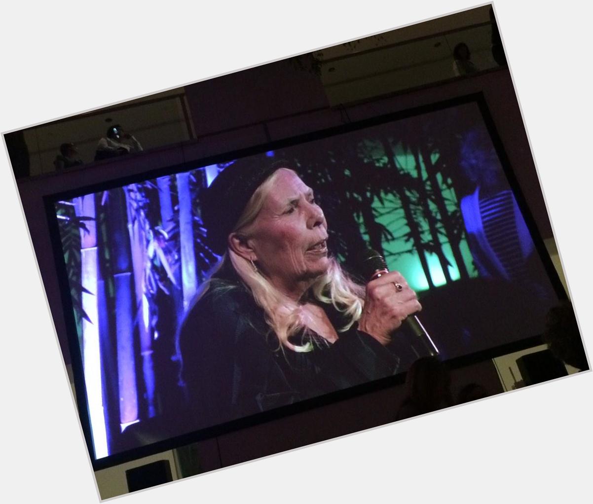 Went to wish a happy birthday to Joni Mitchell at the 