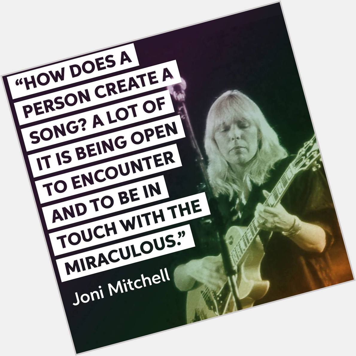 Happy 74th birthday to Joni Mitchell. We explore the magic of Joni\s open tunings here  