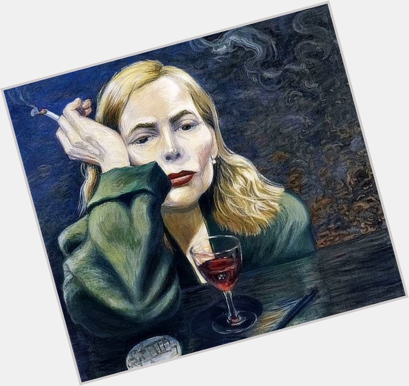 Happy 78th birthday to the one and only Joni Mitchell. Here is a self portrait she painted in 1999. 