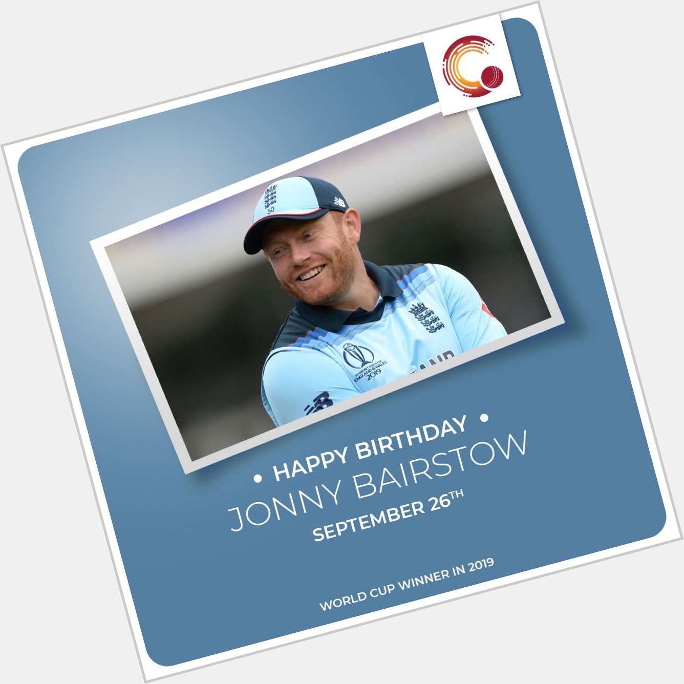 Happy Birthday, Jonny Bairstow! He was instrumental in England\s World Cup success earlier this year. 