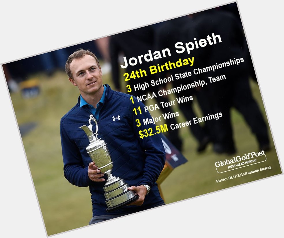 Happy 24th birthday Jordan Spieth! 