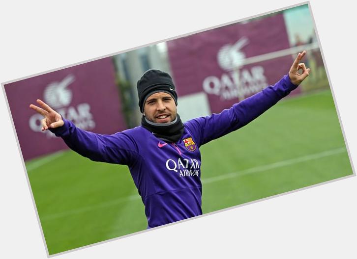 Final training session before Clásico - and happy birthday Jordi Alba, 26 today 