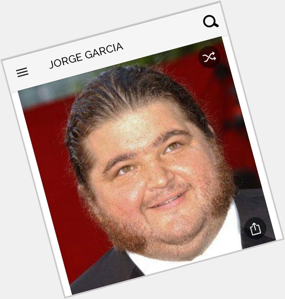 Happy birthday to this great actor.  Happy birthday to Jorge Garcia 