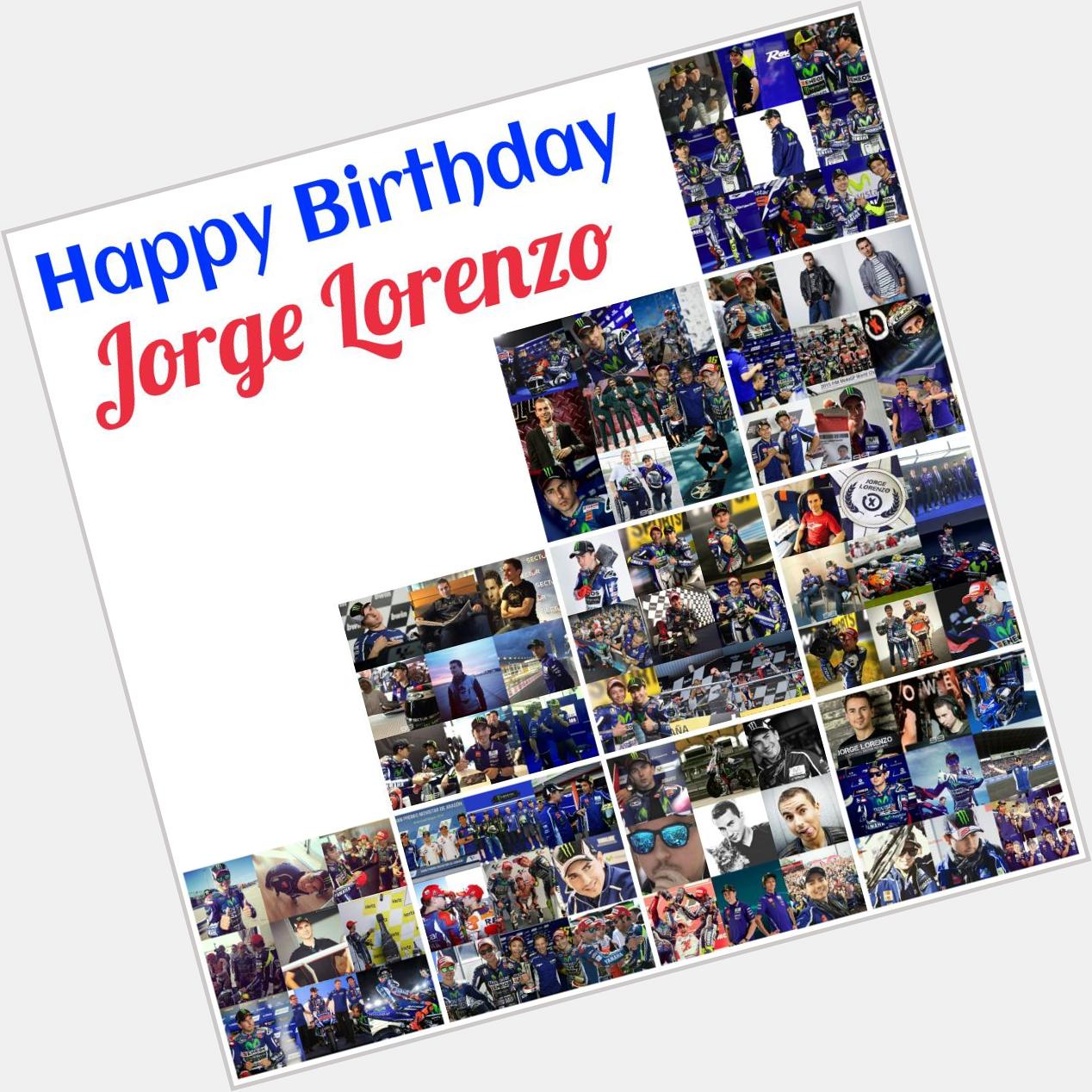   Happy birthday Jorge Lorenzo! /Selamat ulang tahun! Wish you all the best, Jorge!  From Indonesia 