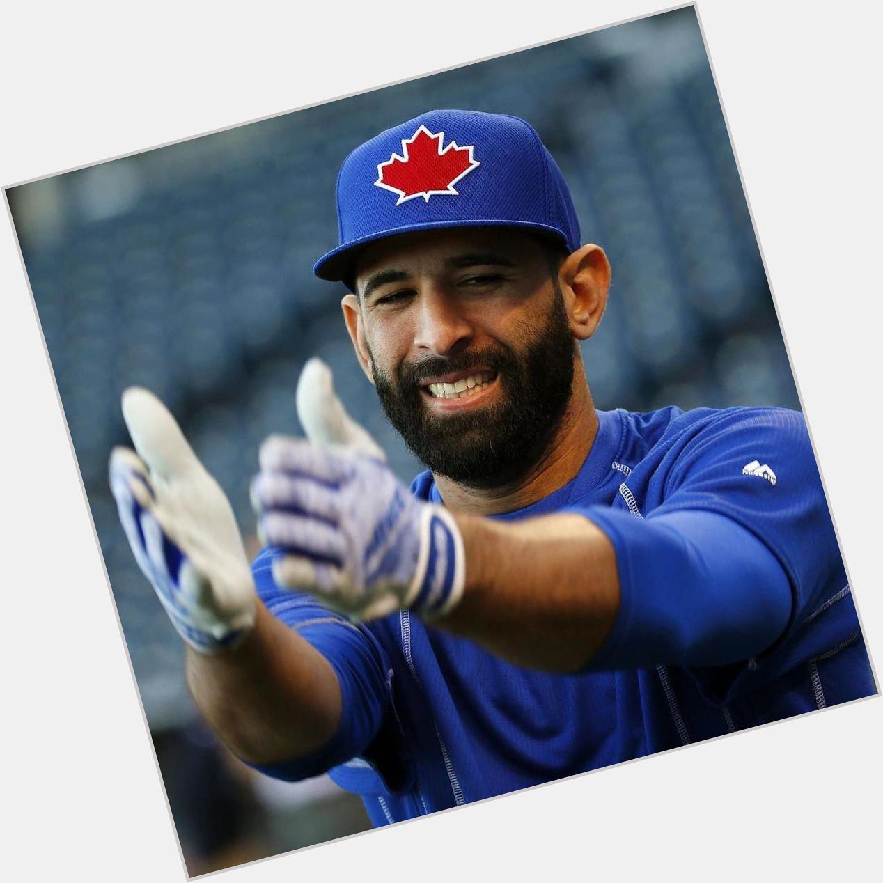 Happy birthday to Jose Bautista. That\s got to be good luck charm, right? Jays and Royals 