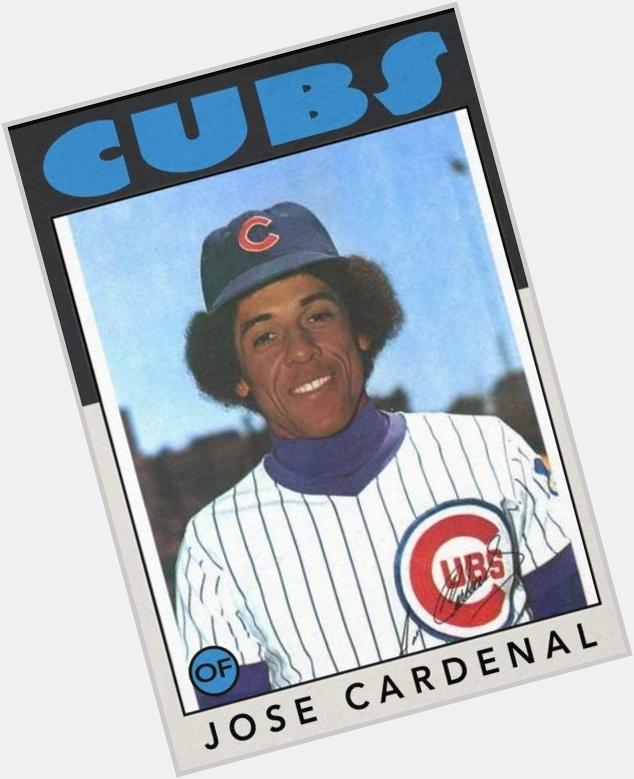 Happy 71st birthday to Jose Cardenal. Played for about 20 teams, but best years were with the Cubs. 