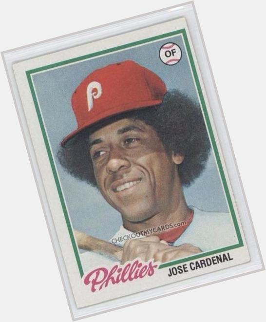  -Happy coincidence that National Afro Day falls on Jose Cardenals birthday? One of MLBs best! 