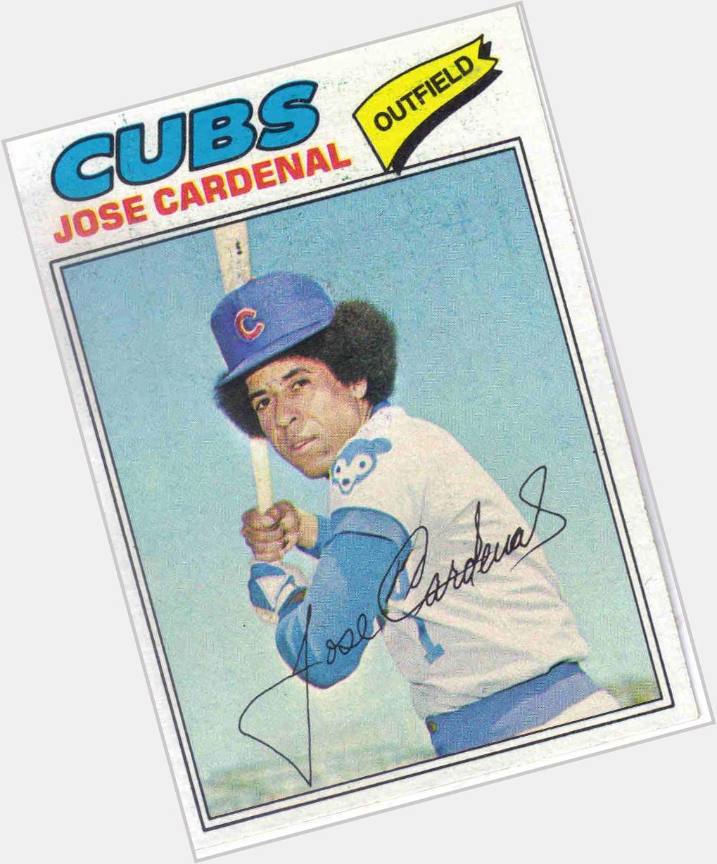 Happy Birthday to José Cardenal, reliable hitter from the 1970\s and whose afro was next level 