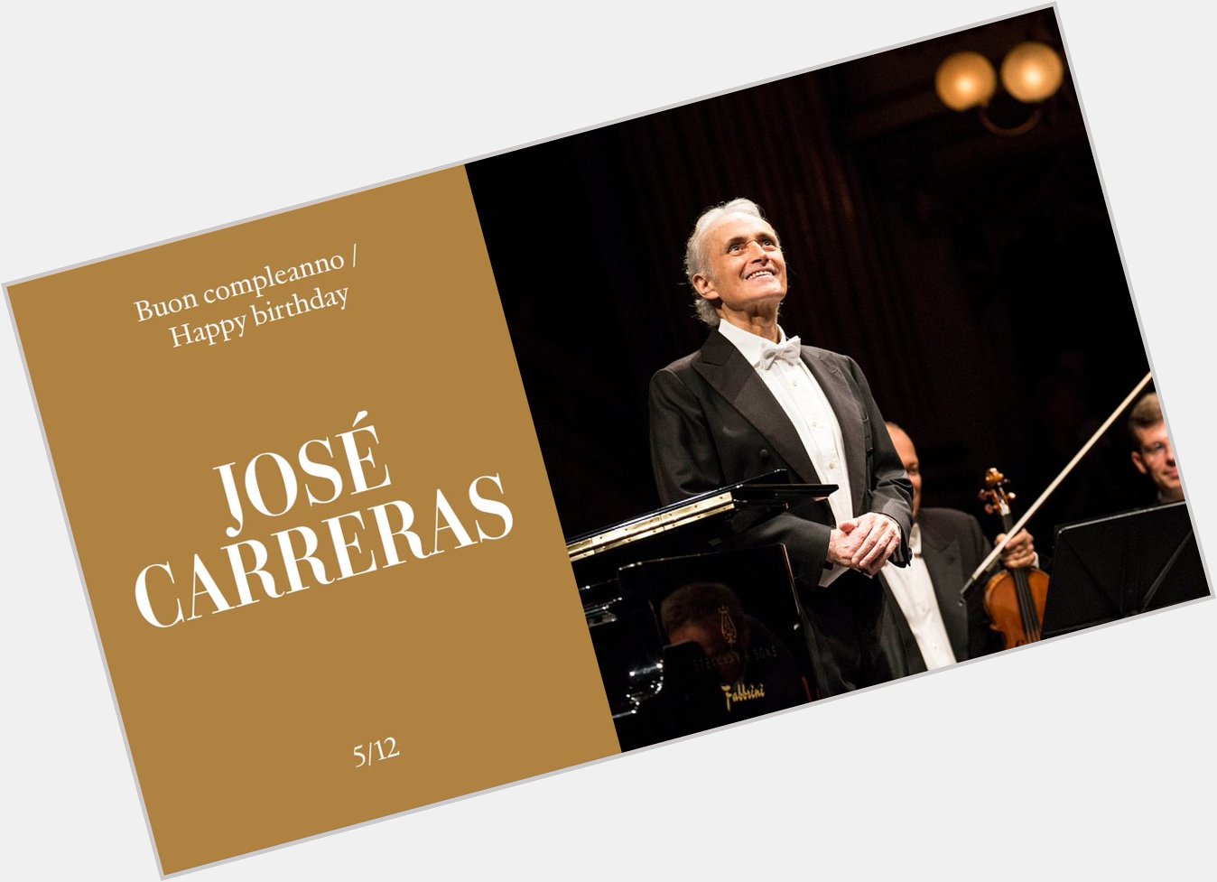 Buon compleanno / Happy birthday José Carreras 