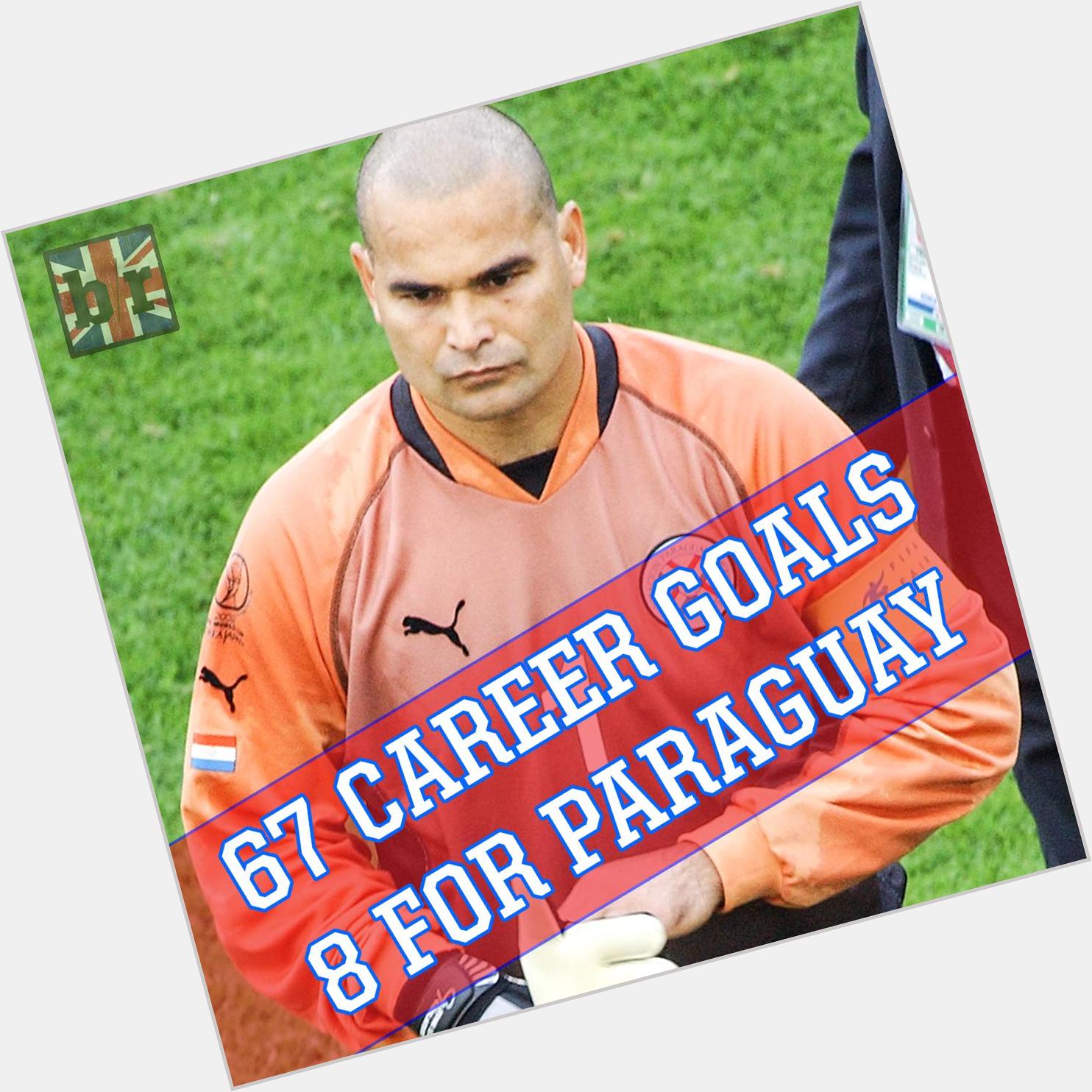 Happy 50th Birthday to one of football s great characters. 

Former Paraguay keeper Jose Luis Chilavert. 