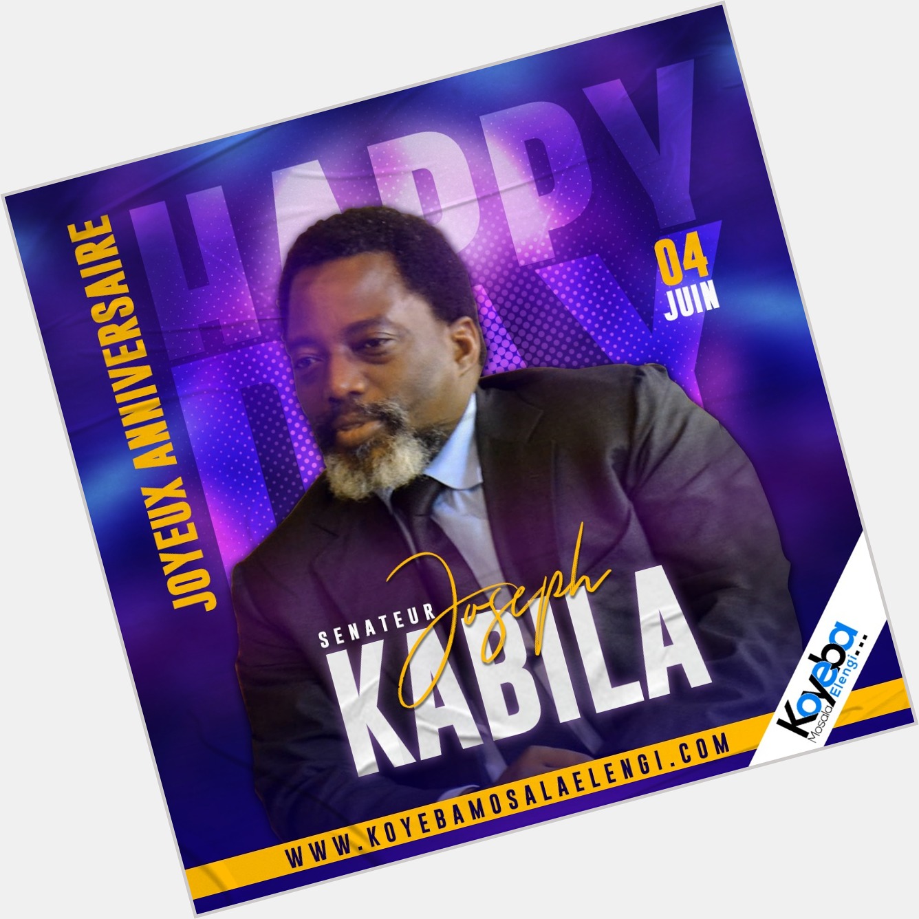Happy birthday RAÏS Joseph Kabila!!     