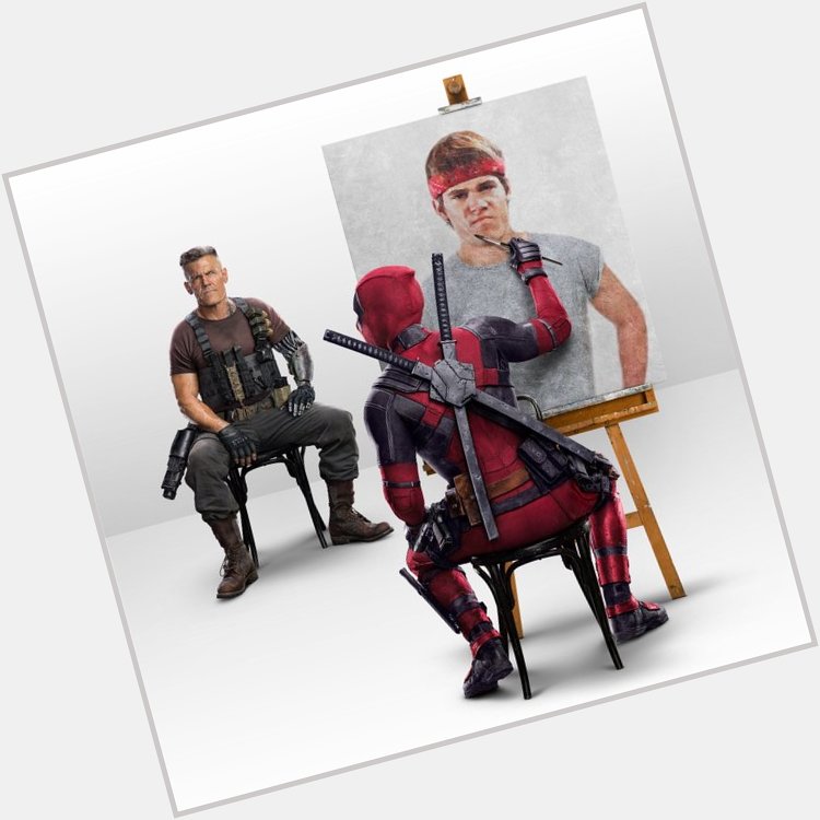 Deadpool Wishes Josh Brolin A Happy Birthday With A Painting 