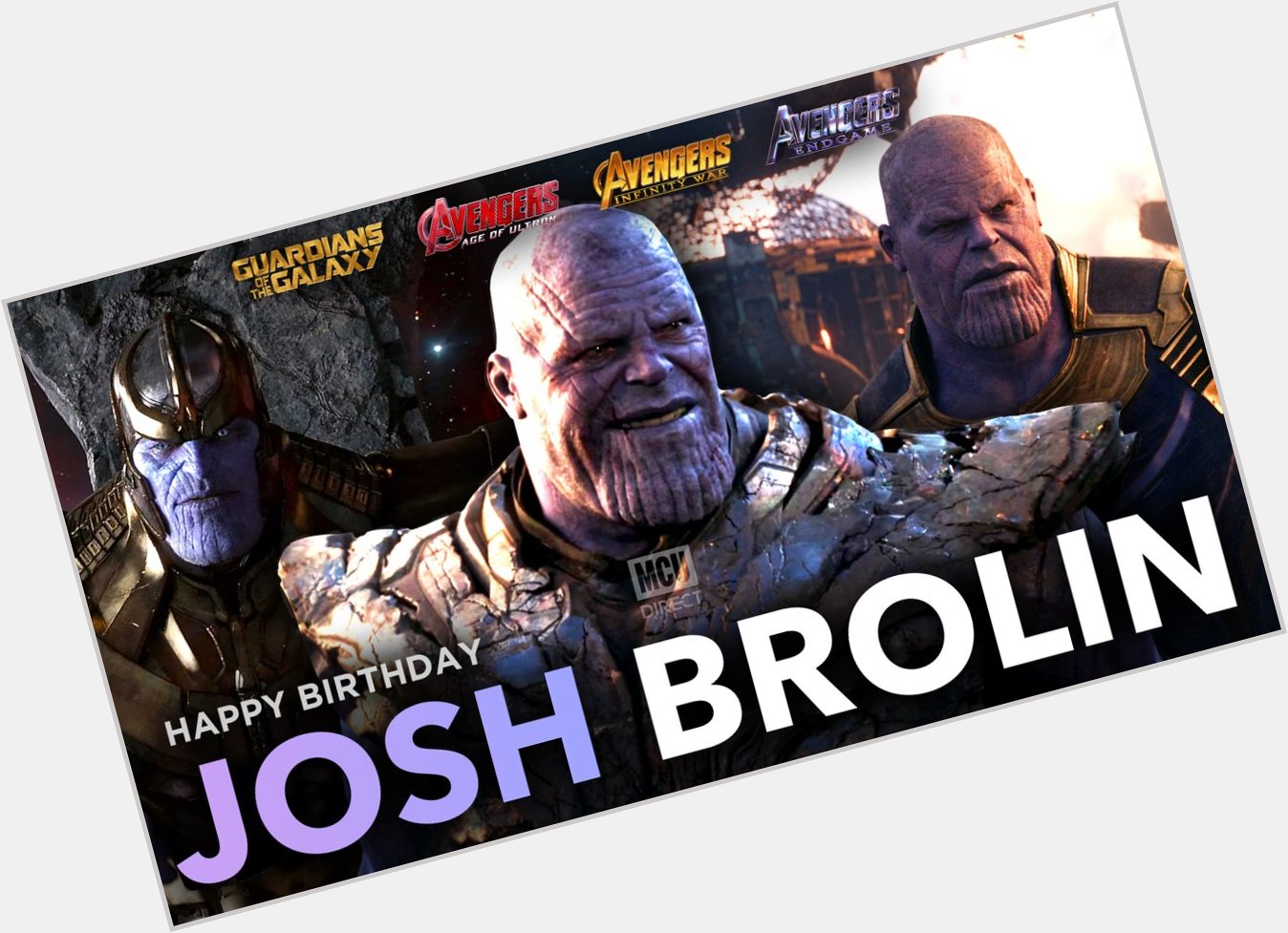 Wishing a very happy 52nd birthday to the Mad Titan of the MCU, Thanos-actor Josh Brolin! 