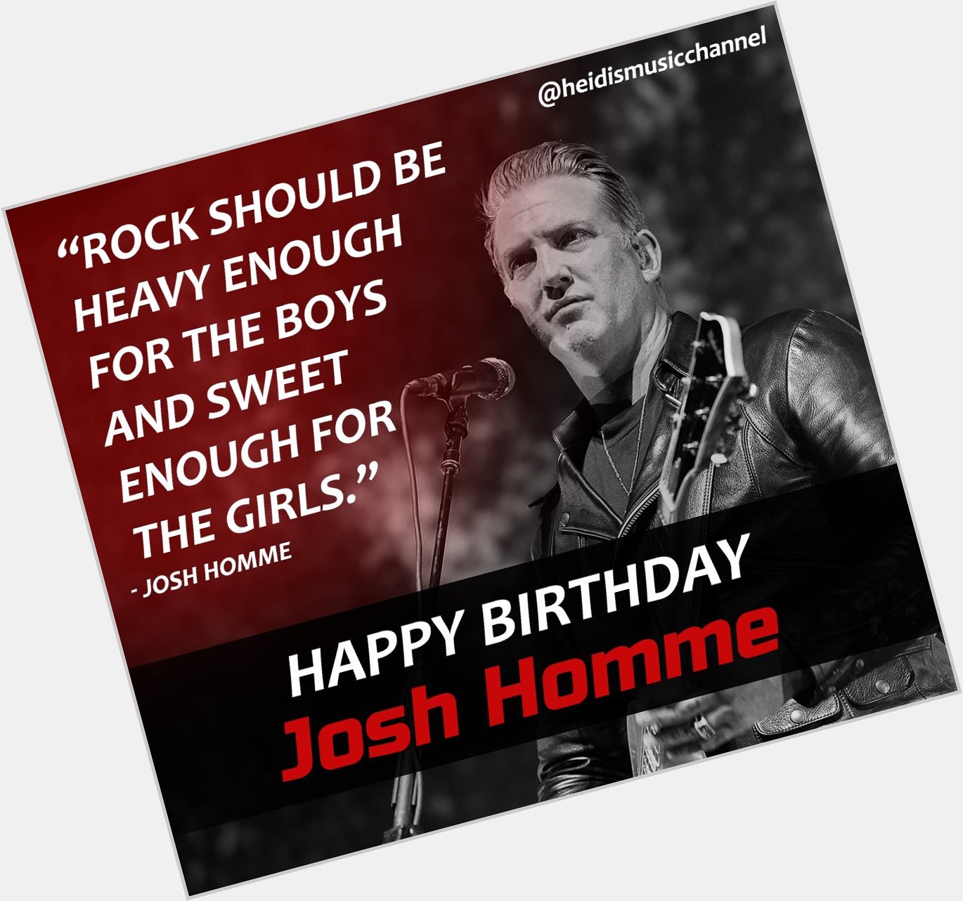 Happy birthday to my favourite musician in the world! Josh Homme       