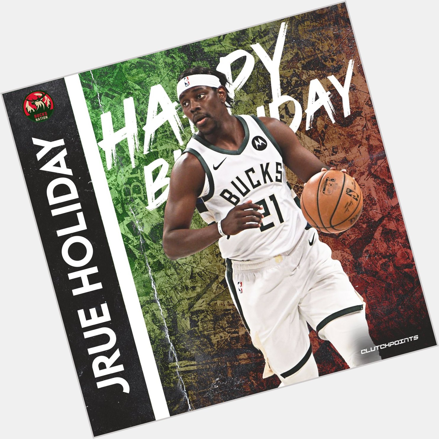 Join Bucks Nation in greeting Jrue Holiday a happy 31st birthday! 
