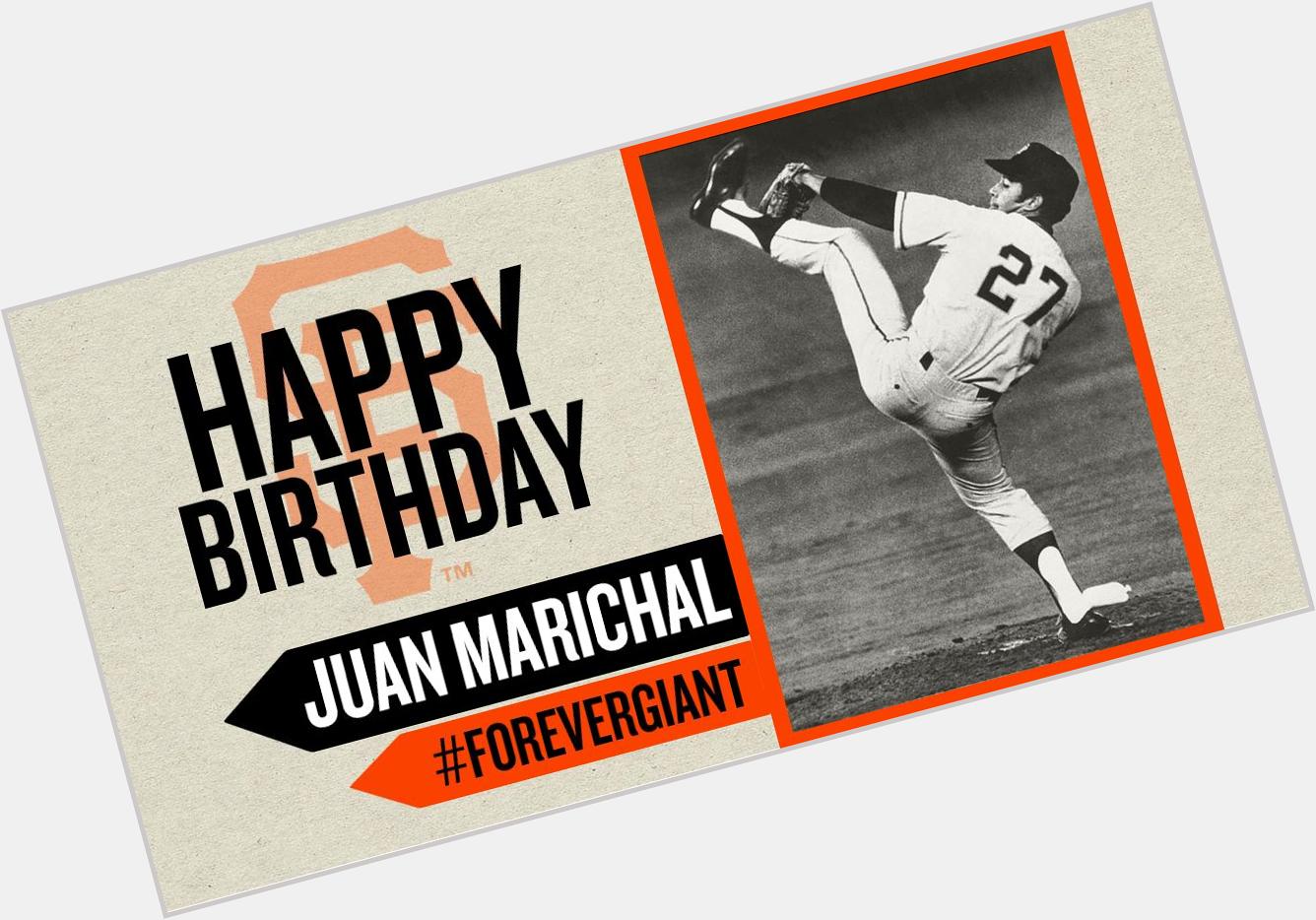 Happy Birthday to Juan Marichal!  