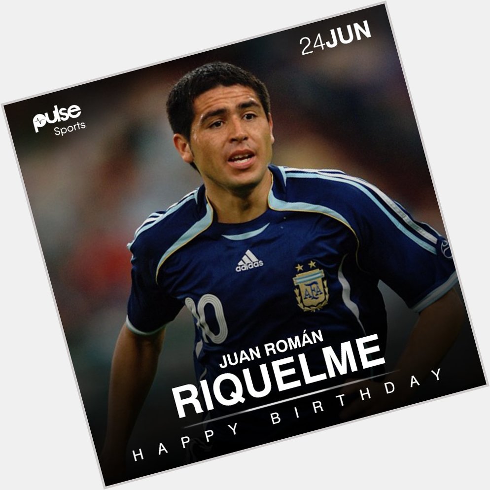 Happy Birthday to an Argentine legend, Juan Román Riquelme!   Voted Argentine Player of the Year 4 times. 