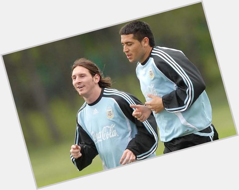 Happy Birthday both of you MESSI\S SIR and juan roman riquelme....Both are Heart of the Argentina ....    