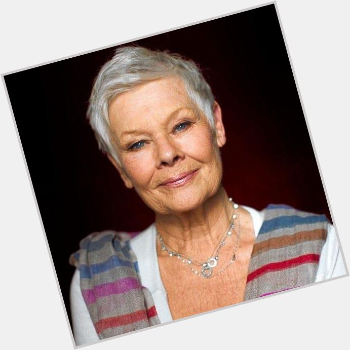 Happy 80th birthday Judi Dench. A true acting legend and looking stunning for 80! 