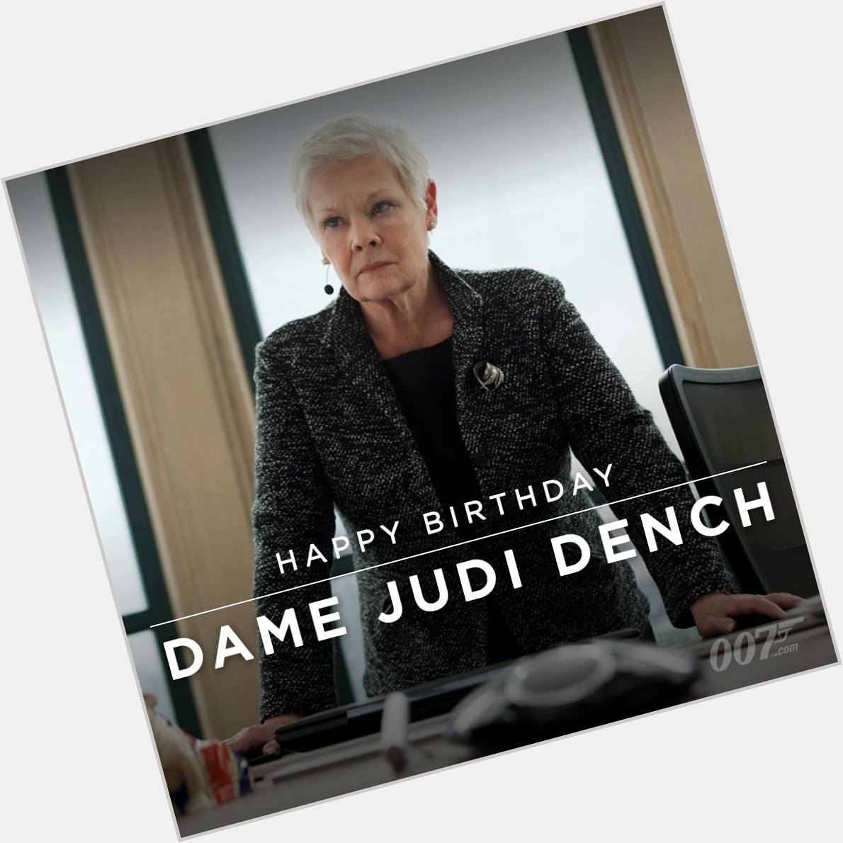 Happy Birthday Dame Judi Dench! 