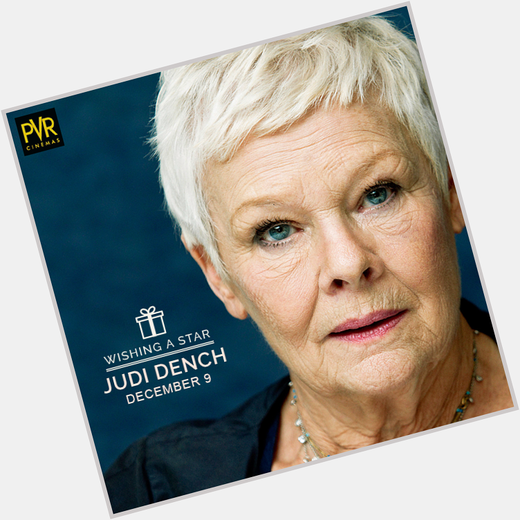 Actress Judi Dench is known well for playing M in several James Bond films. We wish her a very happy birthday. 