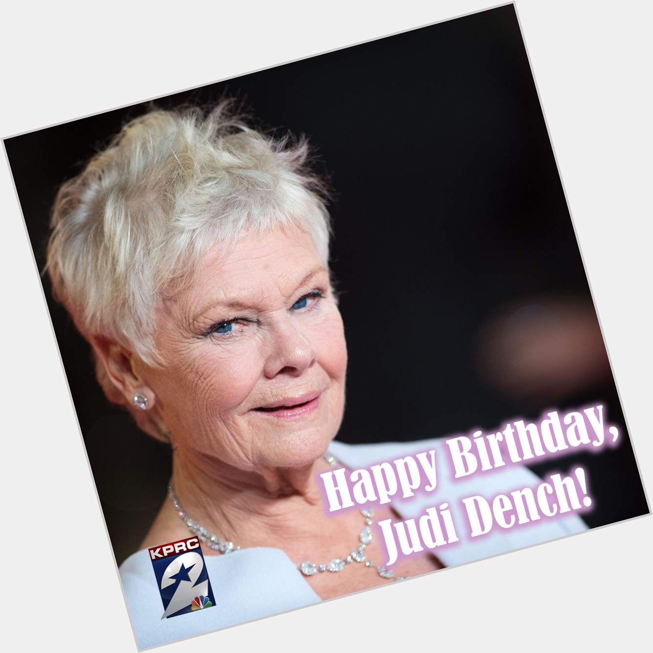 Happy Birthday, Judi Dench! The actress is 86 years old today. 
