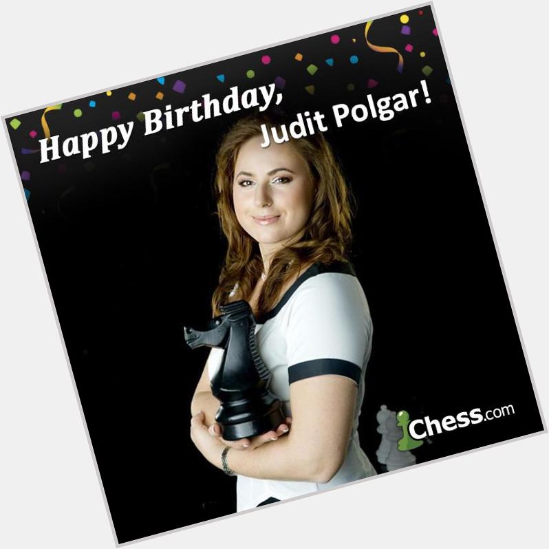 Happy birthday to one of the all-time greats, Judit Polgar. 