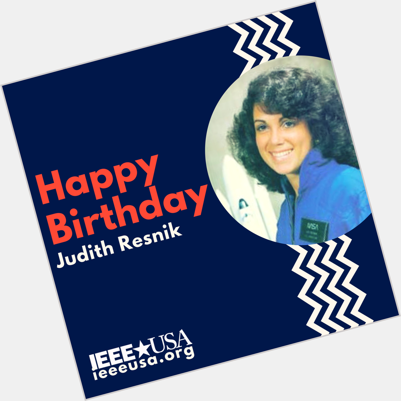 Happy Birthday To Member And Astronaut Dr. Judith Resnik. 