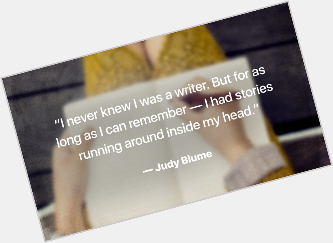 Happy happy birthday,    What\s your favorite Judy Blume book? 