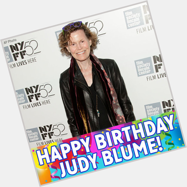 Happy Birthday to author Judy Blume! 