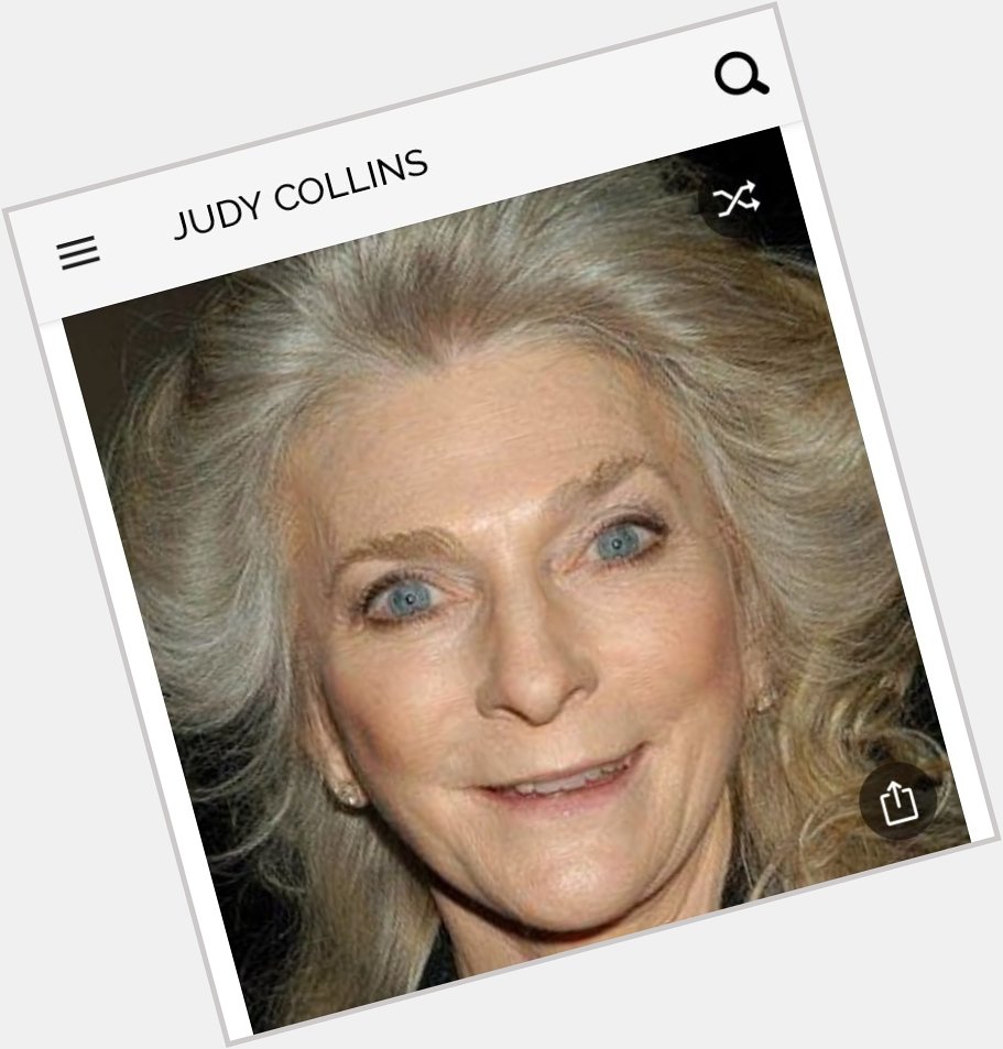 Happy birthday to this great Folk Singer. Happy birthday to Judy Collins 