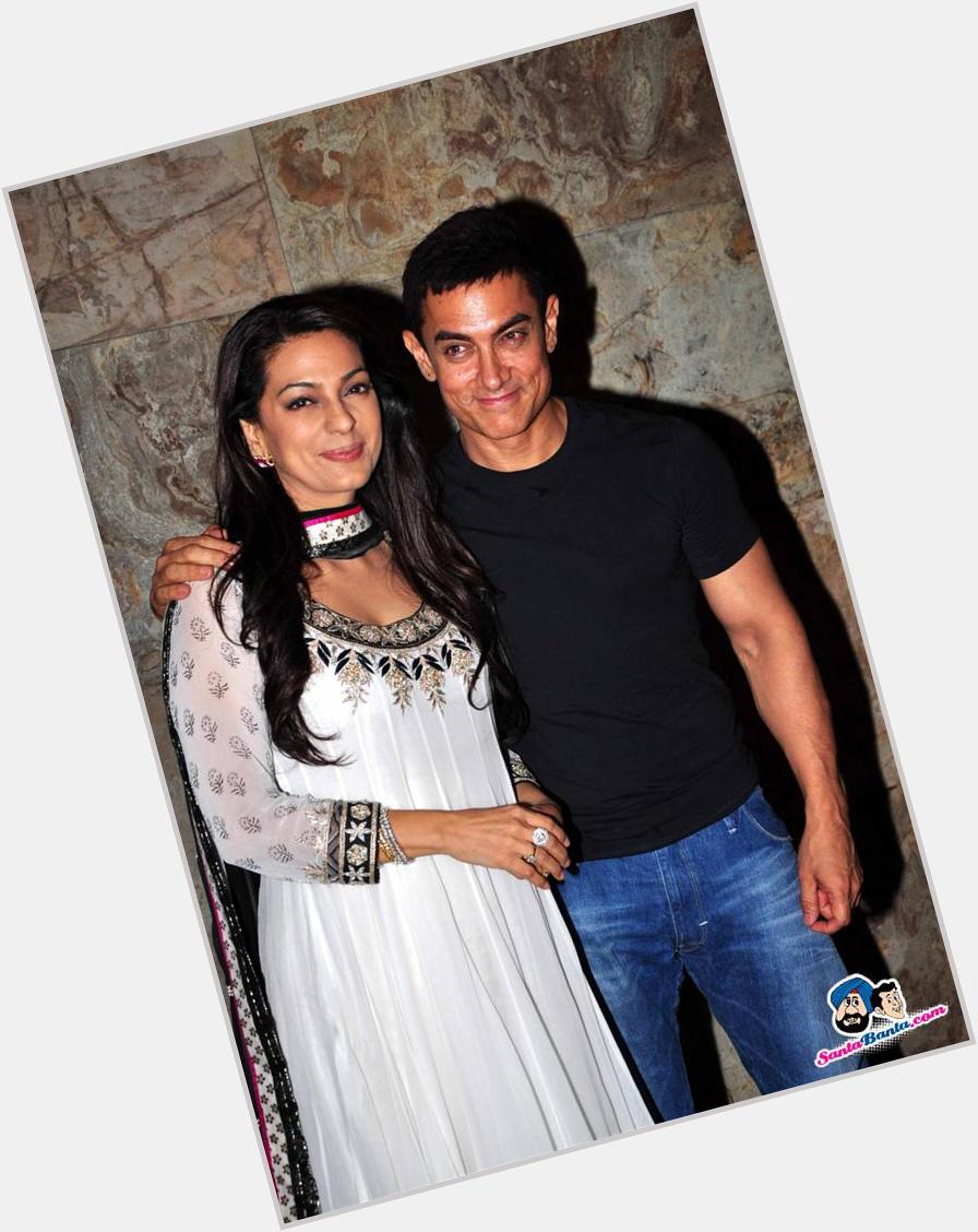 The Most Beautiful On screen Couple
AamirJuhi 
Both looks Fabs Together 

Happy Birthday Juhi Chawla 