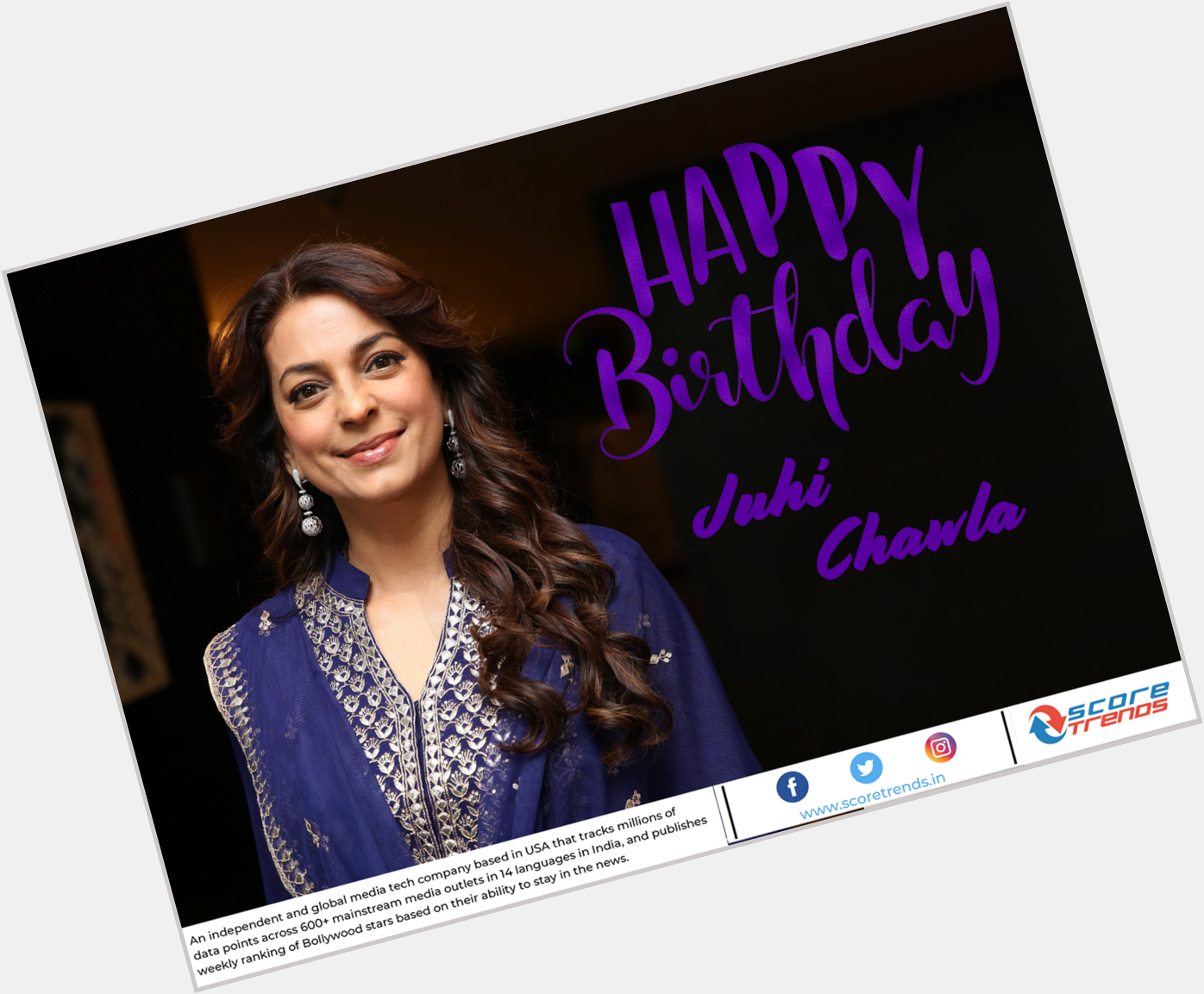 Score Trends wishes Juhi Chawla a Happy Birthday!! 