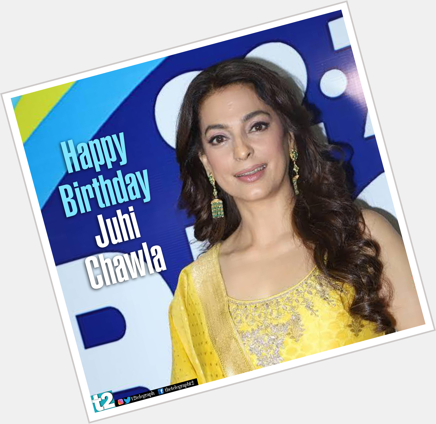 Juhi Chawla is all things love! t2 wishes the warm and vivacious actor a very happy birthday! 