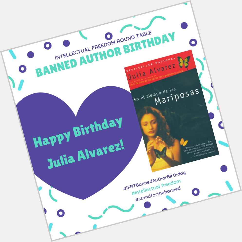 Happy Birthday Julia Alvarez!   