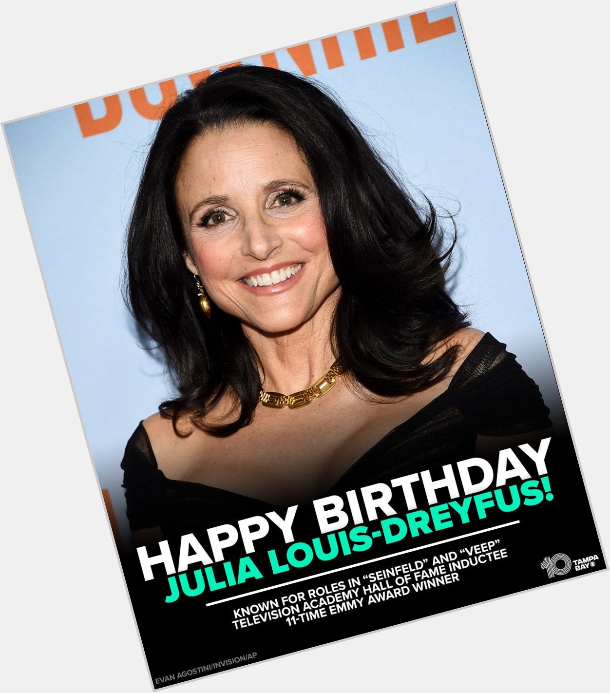 HAPPY BIRTHDAY! \"Seinfeld\" and \"Veep\" comedian Julia Louis-Dreyfus is turning 61 today! 