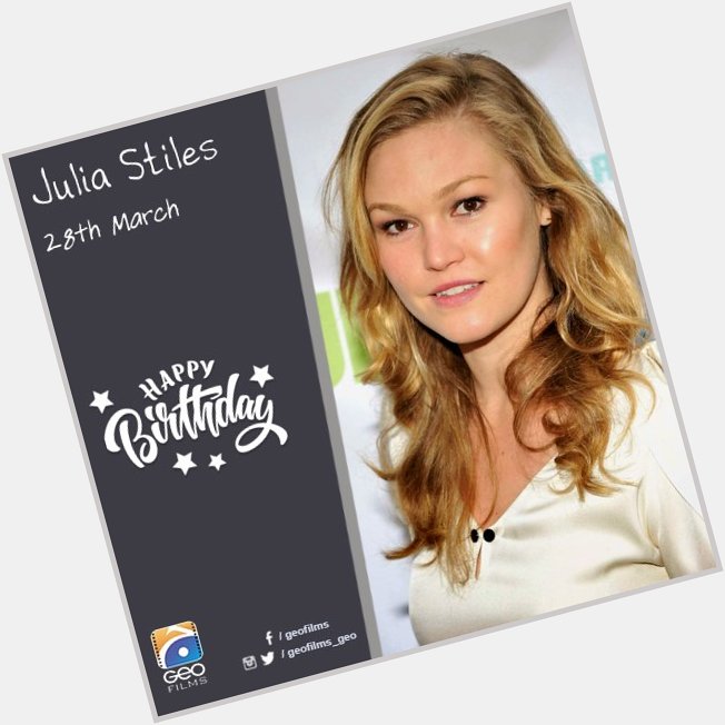 Hope you have the greatest birthday ever! Happy birthday Julia Stiles! :)  
