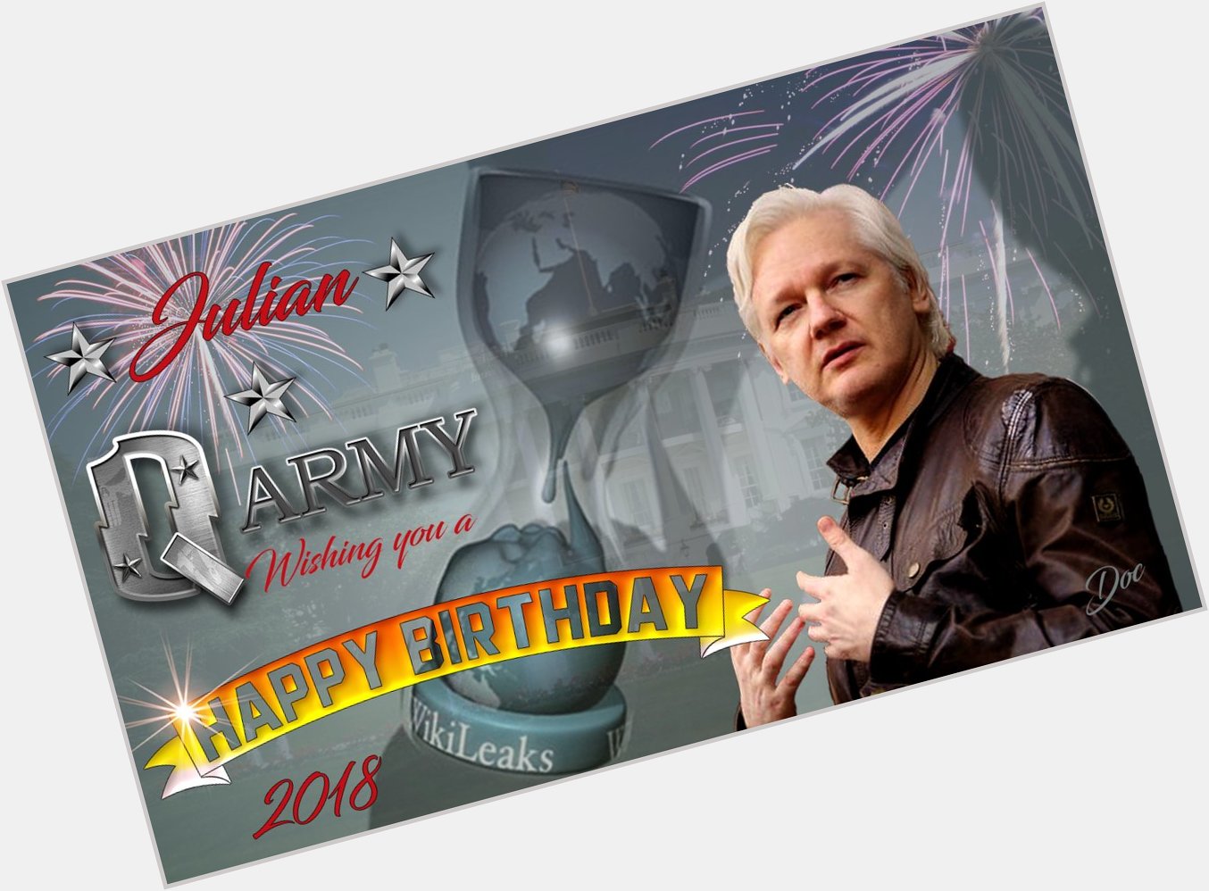 Happy Birthday Julian Assange! A true Aussie Patriot!   